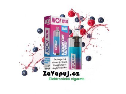 RIOT 1000 Disposable Pod Kit (Blueberry Sour Raspberry) 18mg
