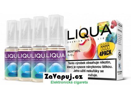 liquid liqua elements 4pack menthol 4x10ml 12mg mentol
