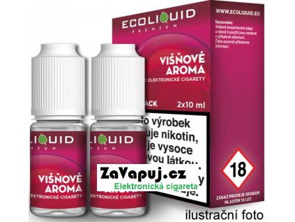 Liquid Ecoliquid Premium 2Pack Cherry 2x10ml - 12mg (Višeň)