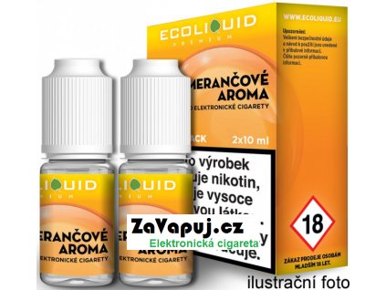 Liquid Ecoliquid Premium 2Pack Orange 2x10ml - 0mg (Pomeranč)