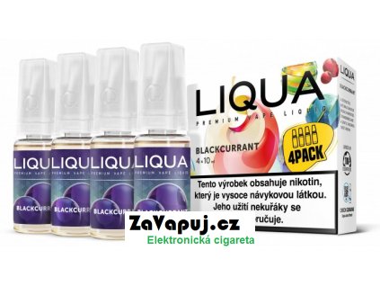 Liquid LIQUA CZ Elements 4Pack Blackcurrant 4x10ml-6mg (černý rybíz)
