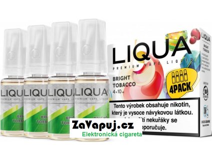 Liquid LIQUA Bright tobacco (Čistá tabáková příchuť) 4x10ml 12mg