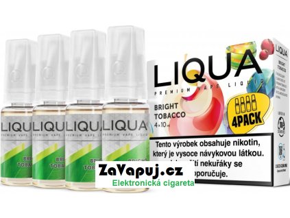 liquid liqua elements 4pack bright tobacco 4x10ml 6mg cista tabakova prichut