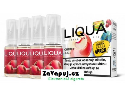 liquid liqua elements 4pack cherry 4x10ml 6mg tresen