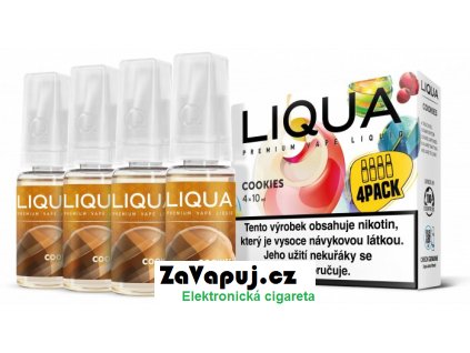 Liquid LIQUA CZ Elements 4Pack Cookies 4x10ml-6mg (Sušenka)