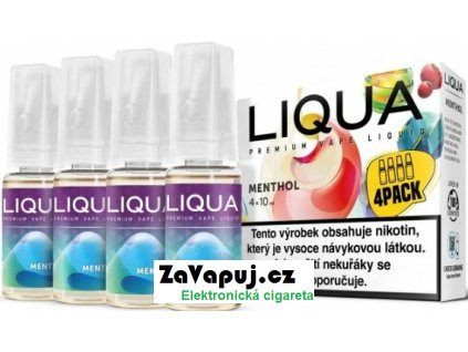liquid liqua elements 4pack menthol 4x10ml 3mg