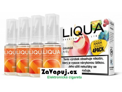 Liquid LIQUA Orange  (Pomeranč) 4x10ml 3mg