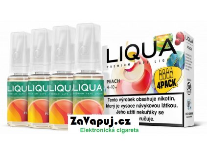Liquid LIQUA Peach (Broskev) 4x10ml 6mg