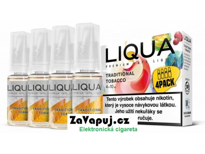 Liquid LIQUA CZ Elements 4Pack Traditional tobacco 4x10ml-6mg (Tradiční tabák)