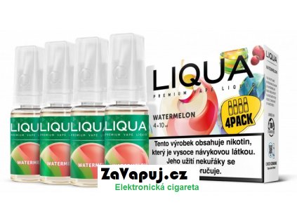 liquid liqua elements 4pack watermelon 4x10ml 6mg vodni meloun