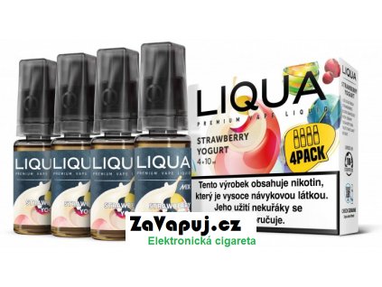 Liquid LIQUA CZ MIX 4Pack Strawberry Yogurt 10ml-6mg