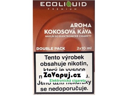 Liquid Ecoliquid Premium 2Pack Coconut Coffee 2x10ml - 12mg