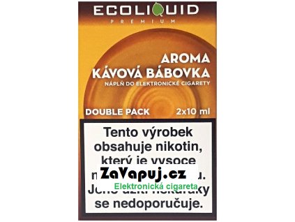 Liquid Ecoliquid Premium 2Pack Coffee Cake 2x10ml - 0mg