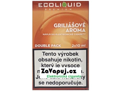 Liquid Ecoliquid Premium 2Pack Griliášové aroma 2x10ml - 20mg