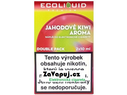 Liquid Ecoliquid Premium 2Pack Strawberry Kiwi 2x10ml - 0mg