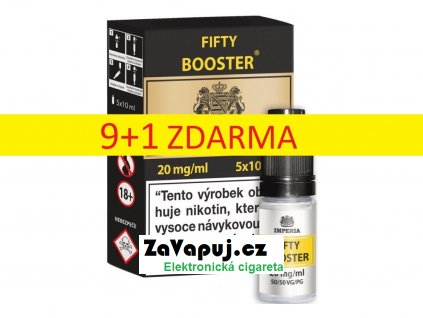 Booster báze Imperia Fifty (50PG/50VG): 5x10ml / 20mg 9+1 ZDARMA