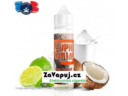 Příchuť Kapalina Euphoria Shake and Vape Lime Yoghurt Coconut 10ml