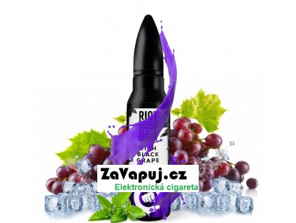 Příchuť Riot Squad Black Edition Shake & Vape Rich Black Grape (Hroznové víno s mátou) 20ml
