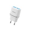 Nabíjecí adaptér do sítě Hoco C12 Dual USB (5V 2,4A) Bílý