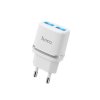 Nabíjecí adaptér do sítě Hoco C12 Dual USB (5V / 2,4A) (Bílý)