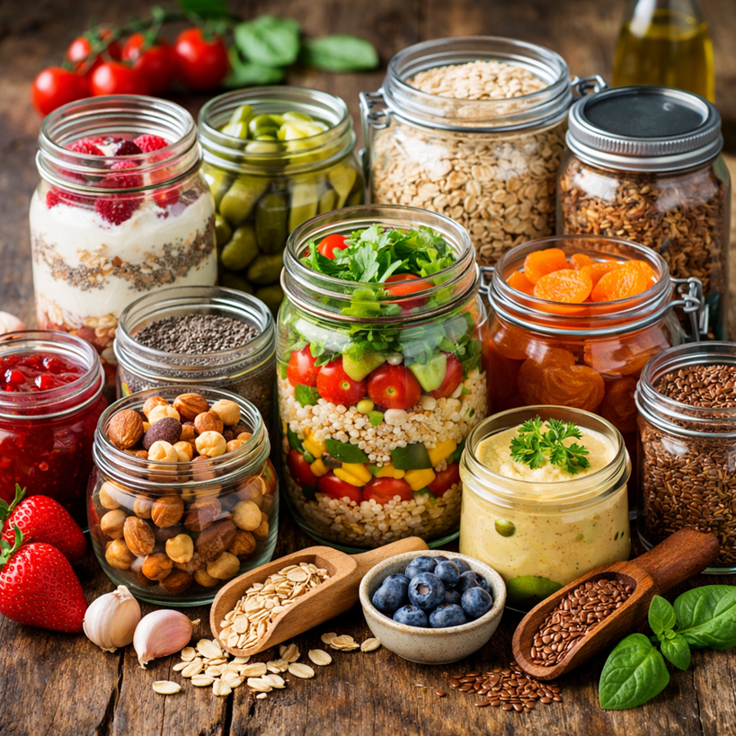 Super potraviny, vláknina a zdravé jídlo: proč je ukládat do zavařovacích sklenic