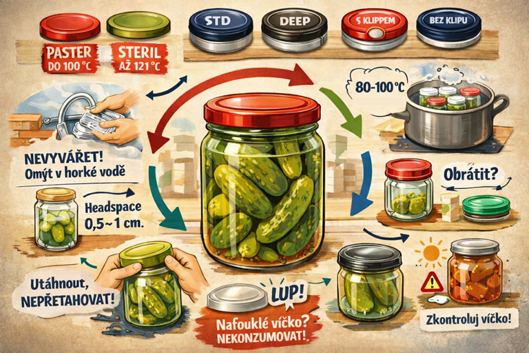 Jak zavařovat s víčky Twist Off? Kompletní průvodce bezpečným zavařováním krok za krokem aneb jak se vyznat v typech víček?