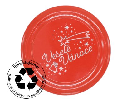 Veselé Vánoce TO 82 červené NOVÉ