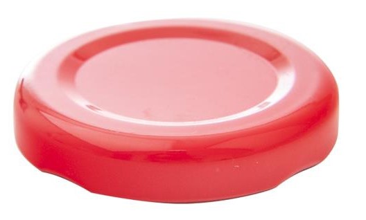 Zavařovací víčko ČERVENÉ TO 43 RTS KARTON (paster do 105°C)