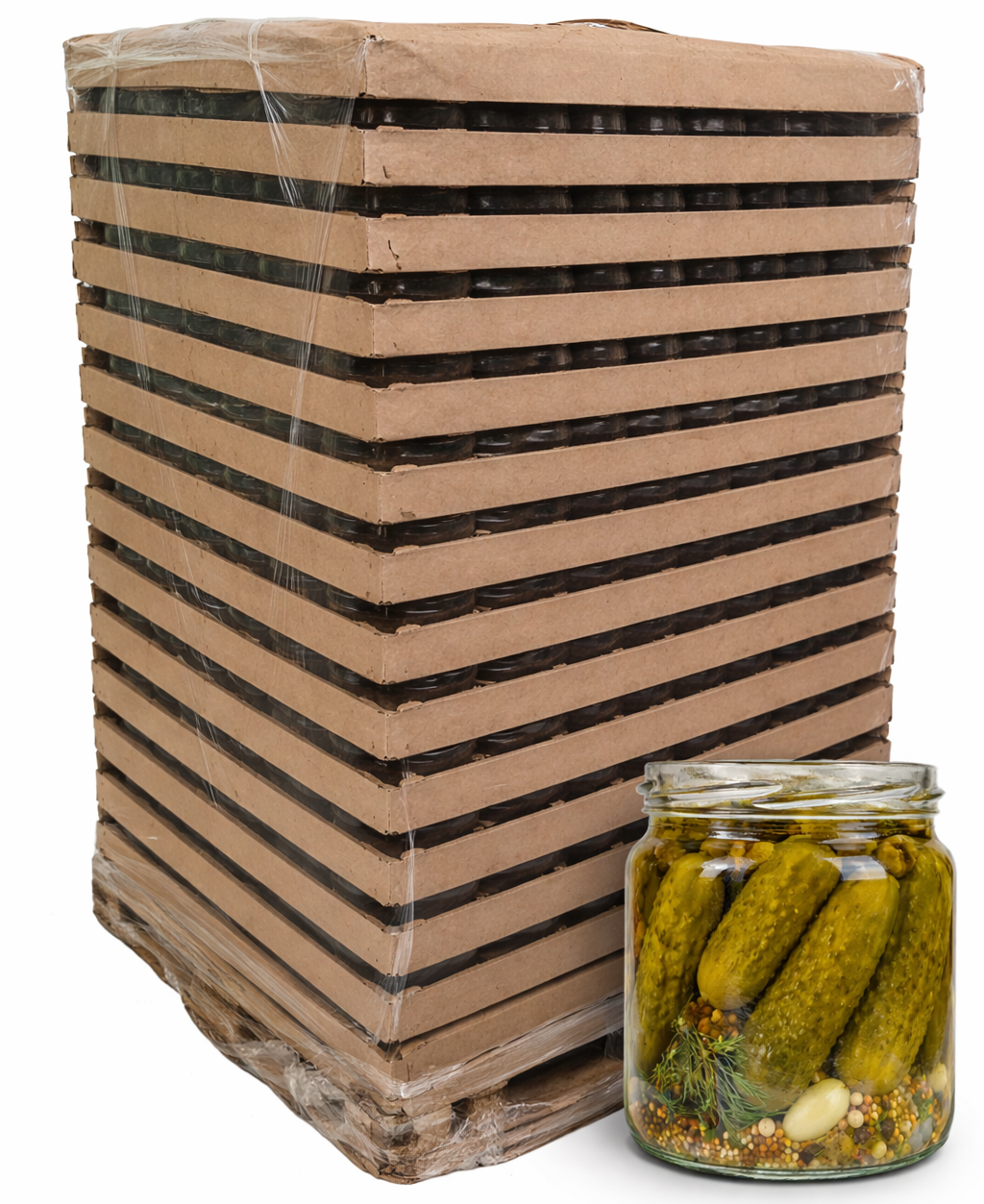 Levně Zavařovací sklenice 425 ml GURKEN / PALETA - TO 82 PALETA/počet ks na paletě: 2873