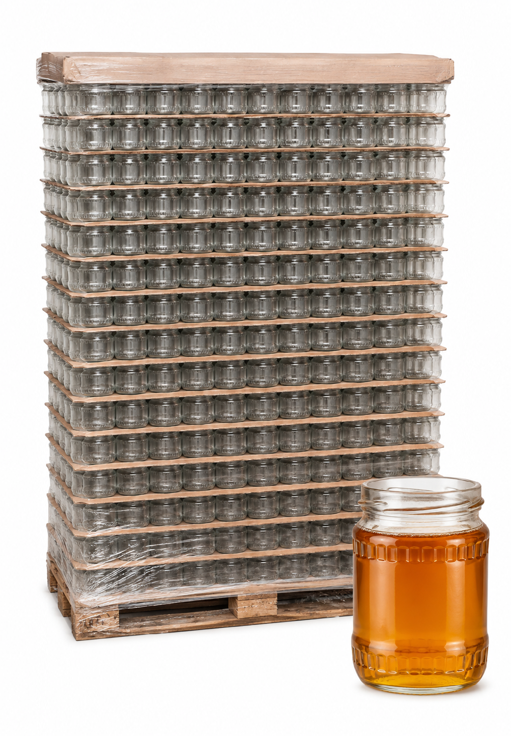 Zavařovací sklenice 370 ml FACETA / PALETA - TO 66 Počet kusů v balení: 2520