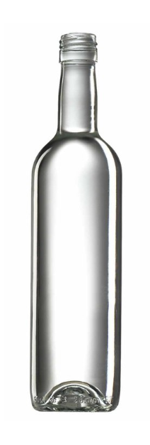 Lahev BORD 500 ml čirá 28 mm na alkohol | Zavarovacisklo.cz .: 150 a více