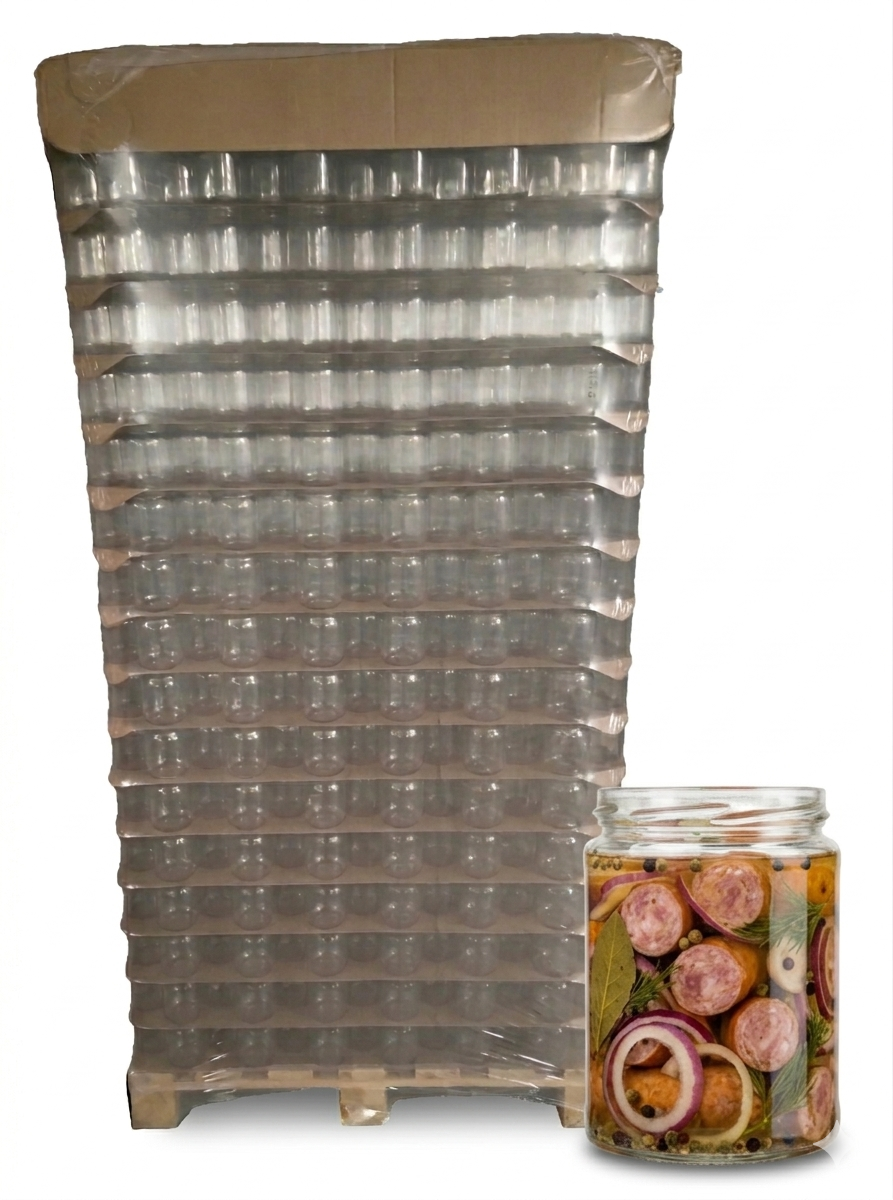 Levně Zavařovací sklenice 540 ml VÁLEC čirá / PALETA - TO 82 PALETA/počet ks na paletě: 2873