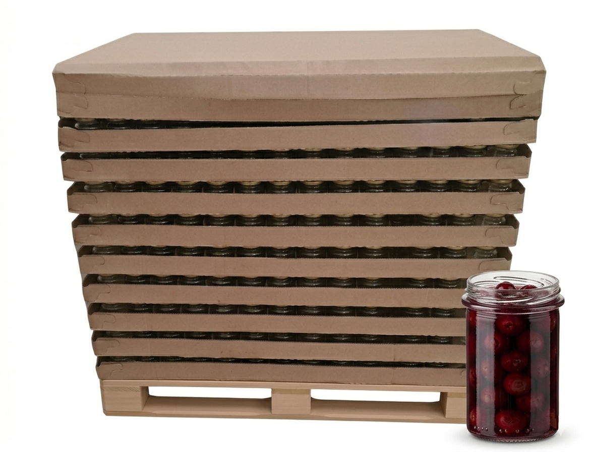 Levně Zavařovací sklenice ZORA 277 ml STURZ / ROVNÁ / PALETA - TO 66 PALETA/počet ks na paletě: 2376