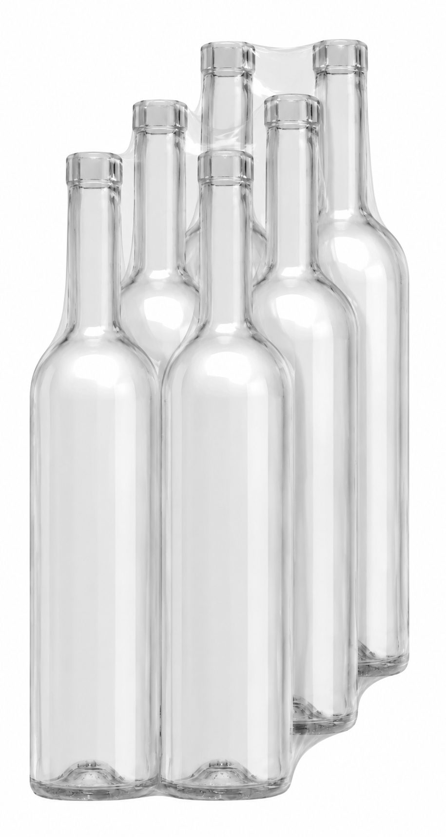 Lahev LOLA 500 ml čirá PACK 6 ks BEZ ZÁTEK na medovinu  | Zavarovacisklo.cz Počet kusů v balení: 6