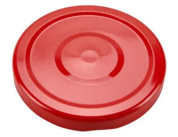 Zavařovací víčko ČERVENÉ TO 66 S KLIPEM RSB (paster do 105°C)
