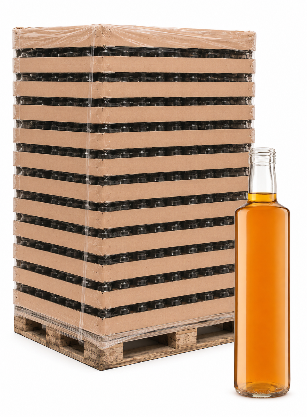 Lahev DORICA 500 ml / PALETA - 31,5 mm PALETA/počet ks na paletě: 2112
