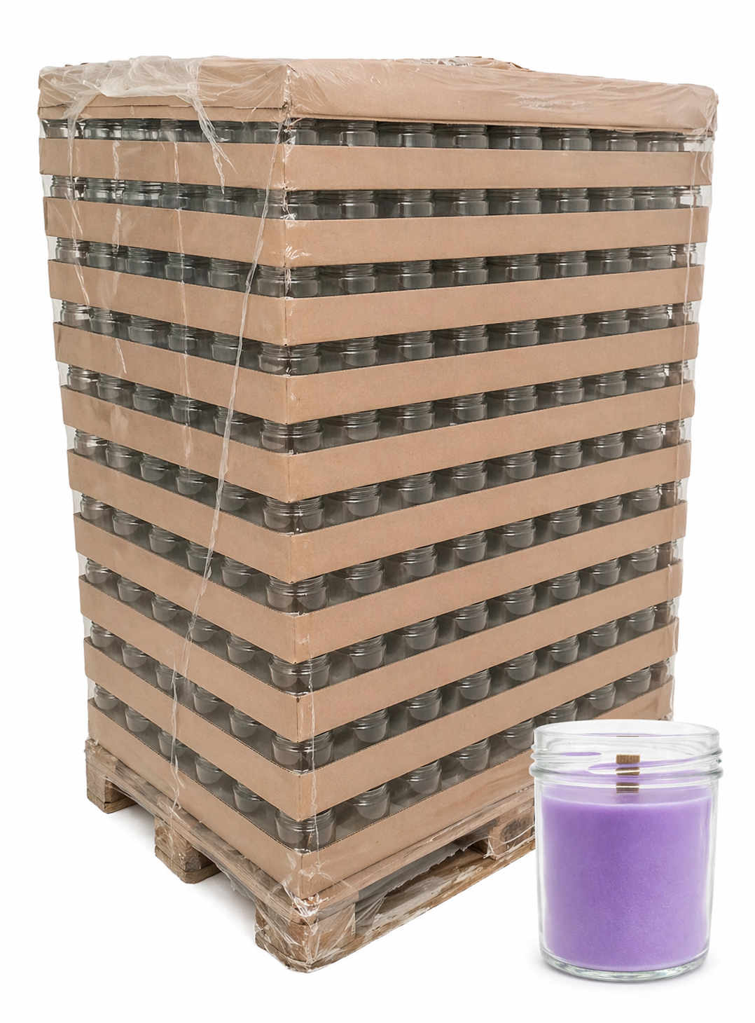 Paleta zavařovací sklenice 120 ml TO 63 - 9324 ks PALETA/počet ks na paletě: 9324