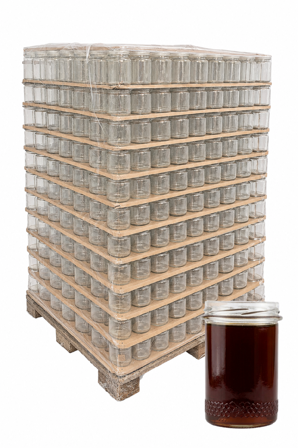 Zavařovací sklenice MED 400 ml STURZ / PALETA - TO 82 | Zavarovacisklo.cz Počet kusů v balení: 2704