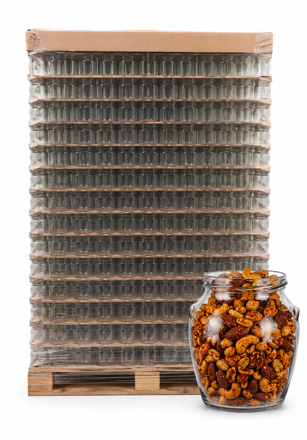 Paleta zavařovací sklenice 314 ml ORCIO SOUDEK čirá - TO 63 | Zavarovacisklo.cz PALETA/počet ks na paletě: 3724