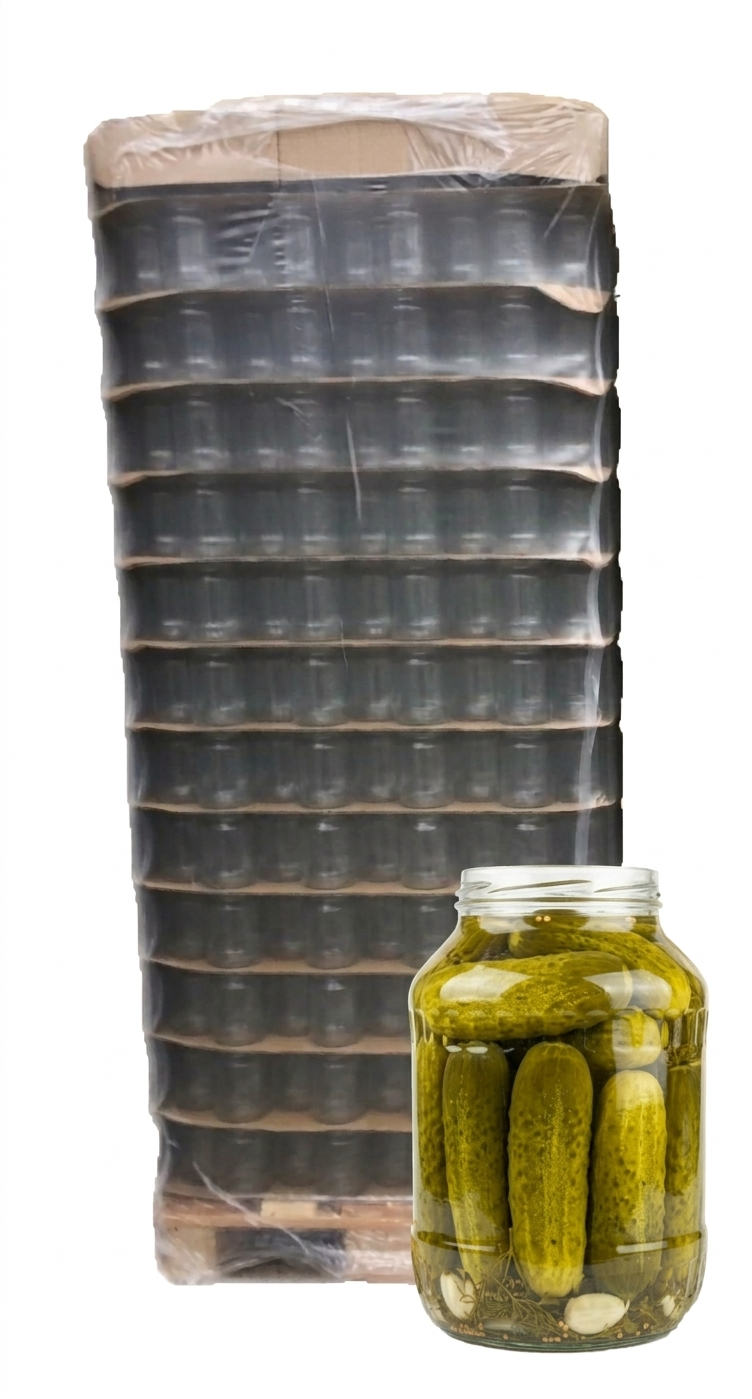 Paleta zavařovací sklenice 1700 ml FACETA TO 89 na okurky