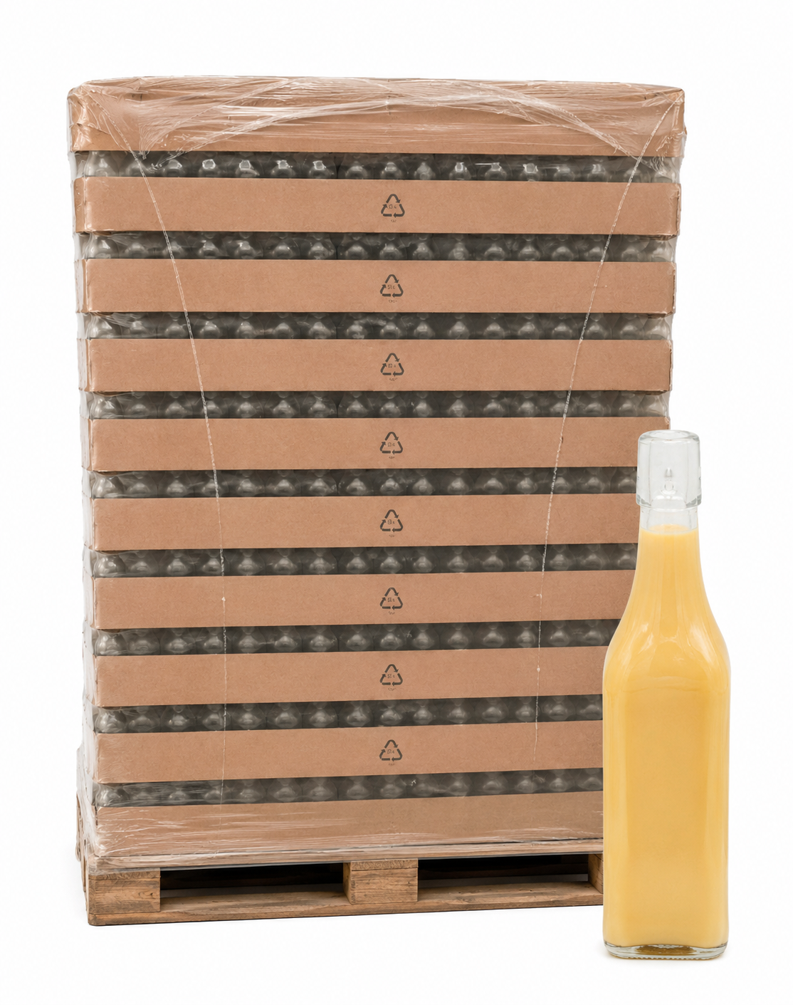 Lahev hranatá 500 ml na patentní uzávěr / PALETA - zavarovacisklo.cz PALETA/počet ks na paletě: 1620