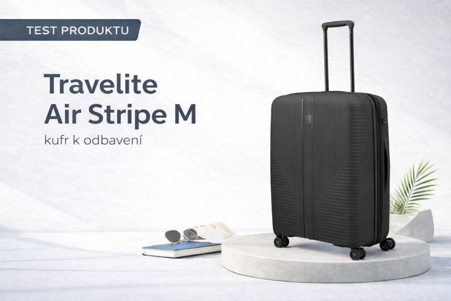 Testování kufru Travelite Air Stripe M