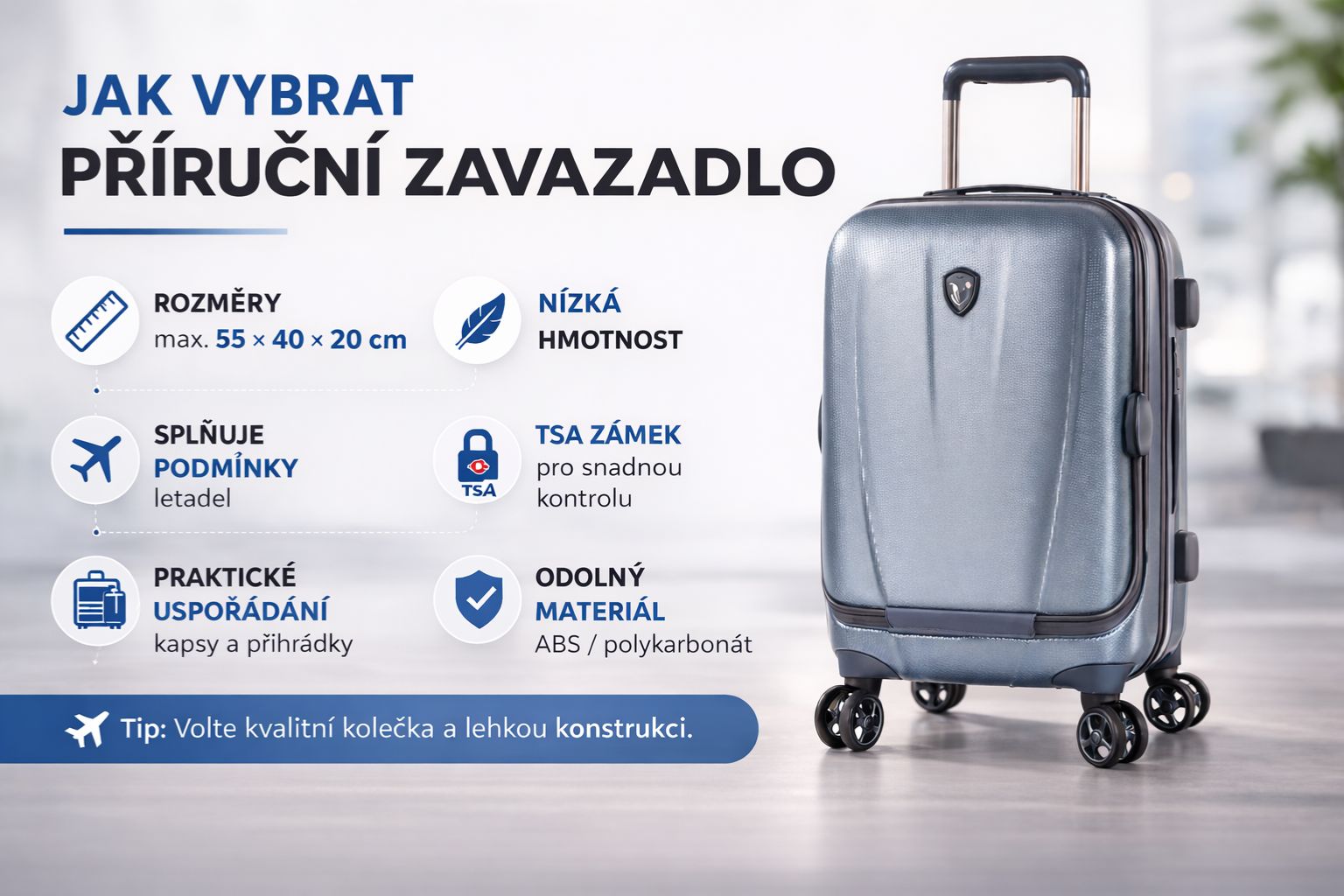 Příruční zavazadlo – kompletní průvodce výběrem