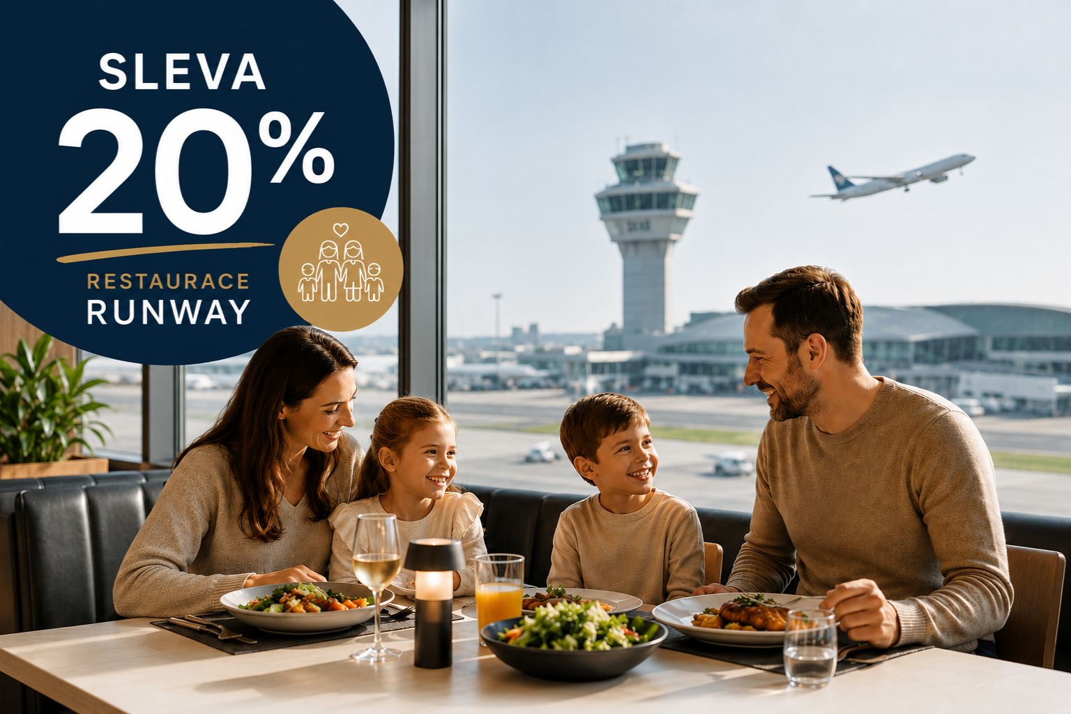 Letíte z Prahy? K zavazadlu získáte slevu 20 % do restaurace Runway
