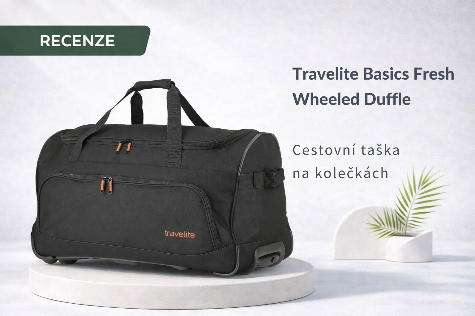 Recenze: Travelite Basics Fresh Wheeled Duffle