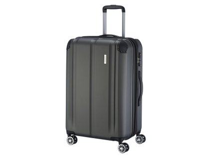 Střední skořepinový kufr Travelite City 4w M (Barva Anthracite)