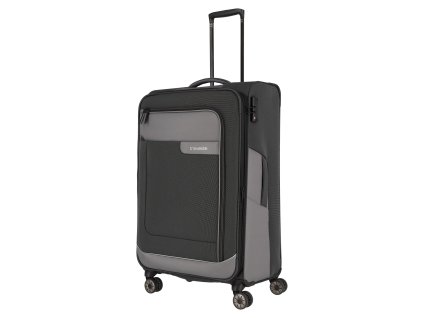 Velký textilní kufr Travelite Viia 4w L (Barva Anthracite)