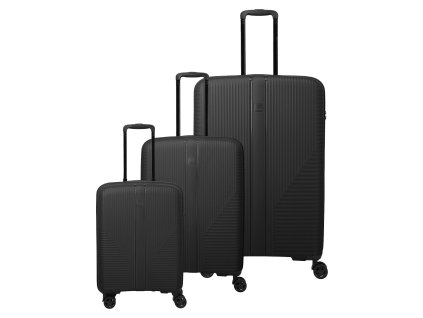 Sada cestovních kufrů Travelite Air Stripe S,M,L Slim (Barva Green)