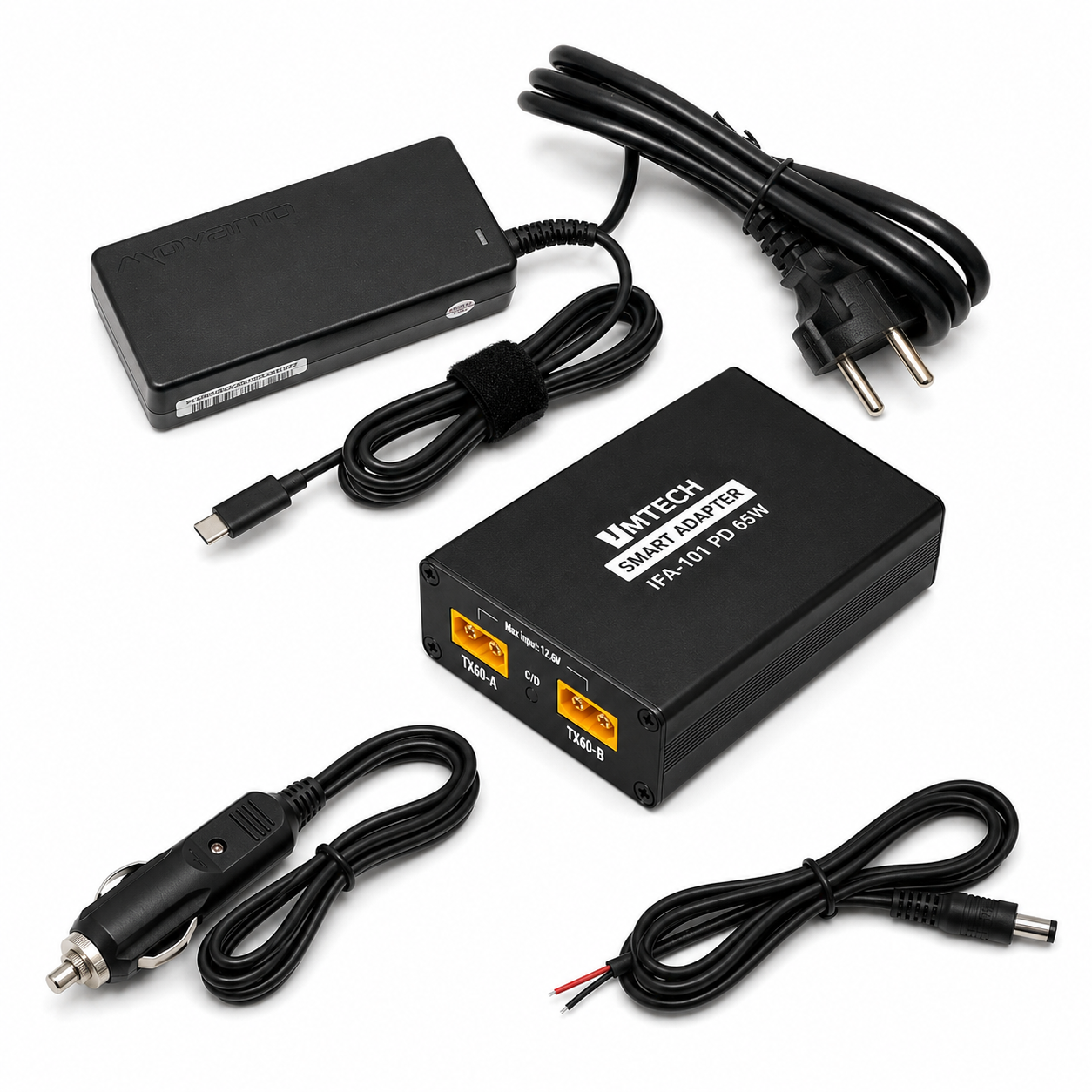 VMtech cestovní / auto nabíjecí adaptér IFA-101 PD 65W vč. nabíjecího adaptéru