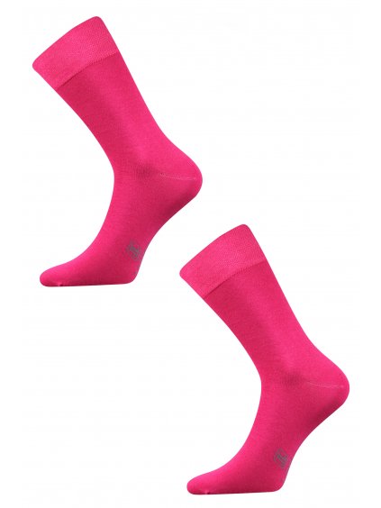 Pánské ponožky Decolor sytě růžová dvojice